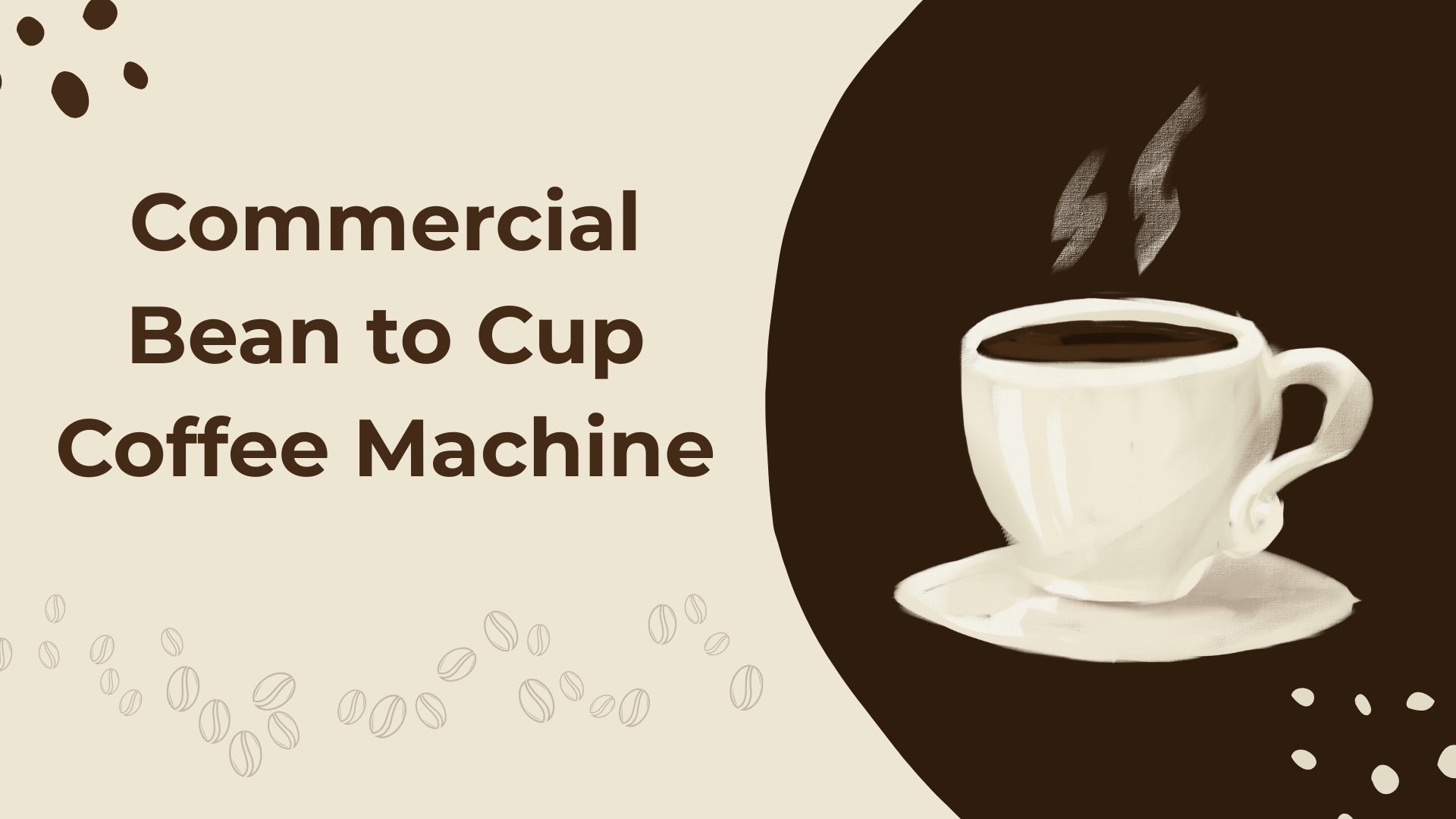 Commercial Bean to Cup Coffee Machine