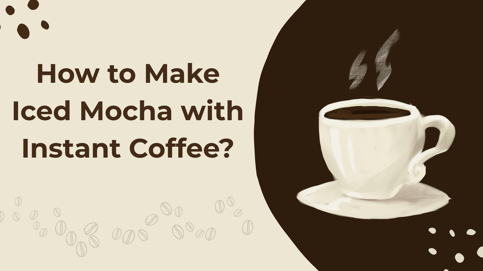 How to Make Iced Mocha with Instant Coffee