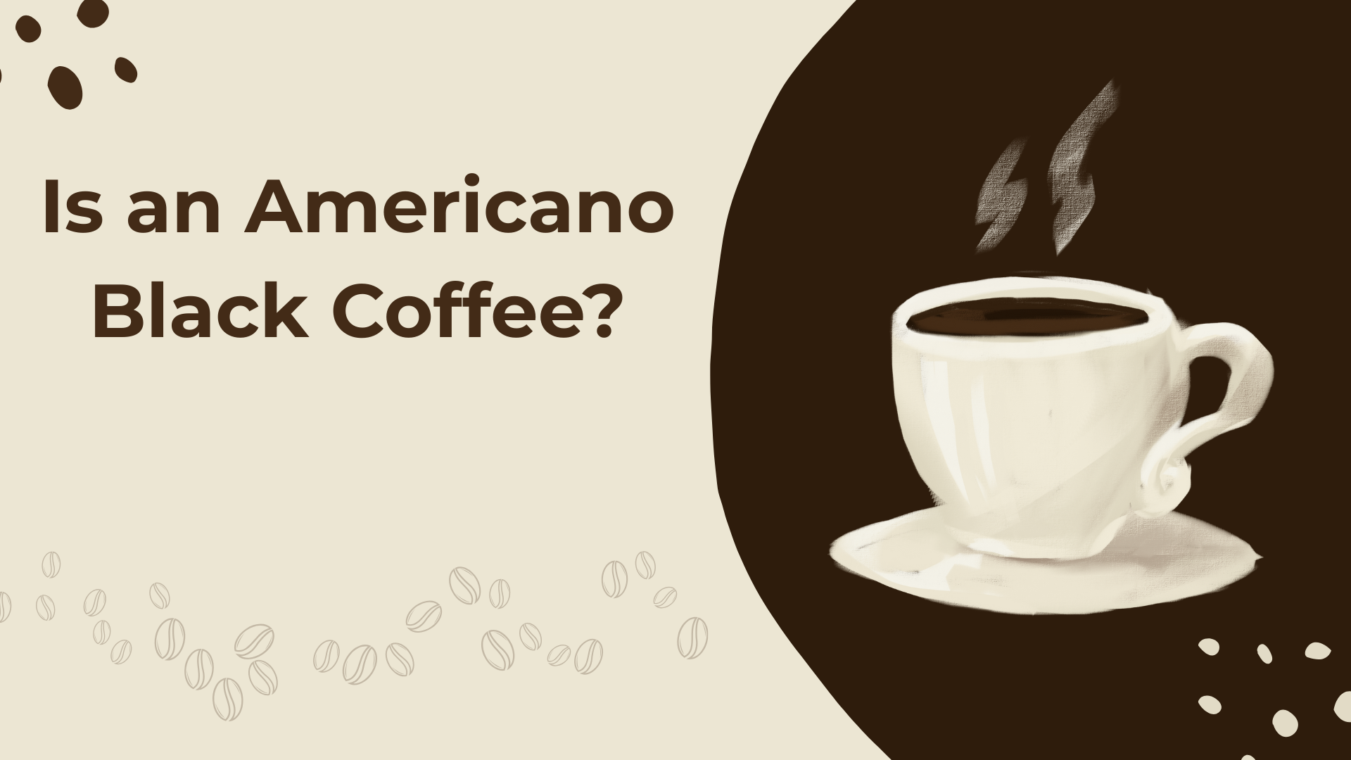 Is an Americano Black Coffee
