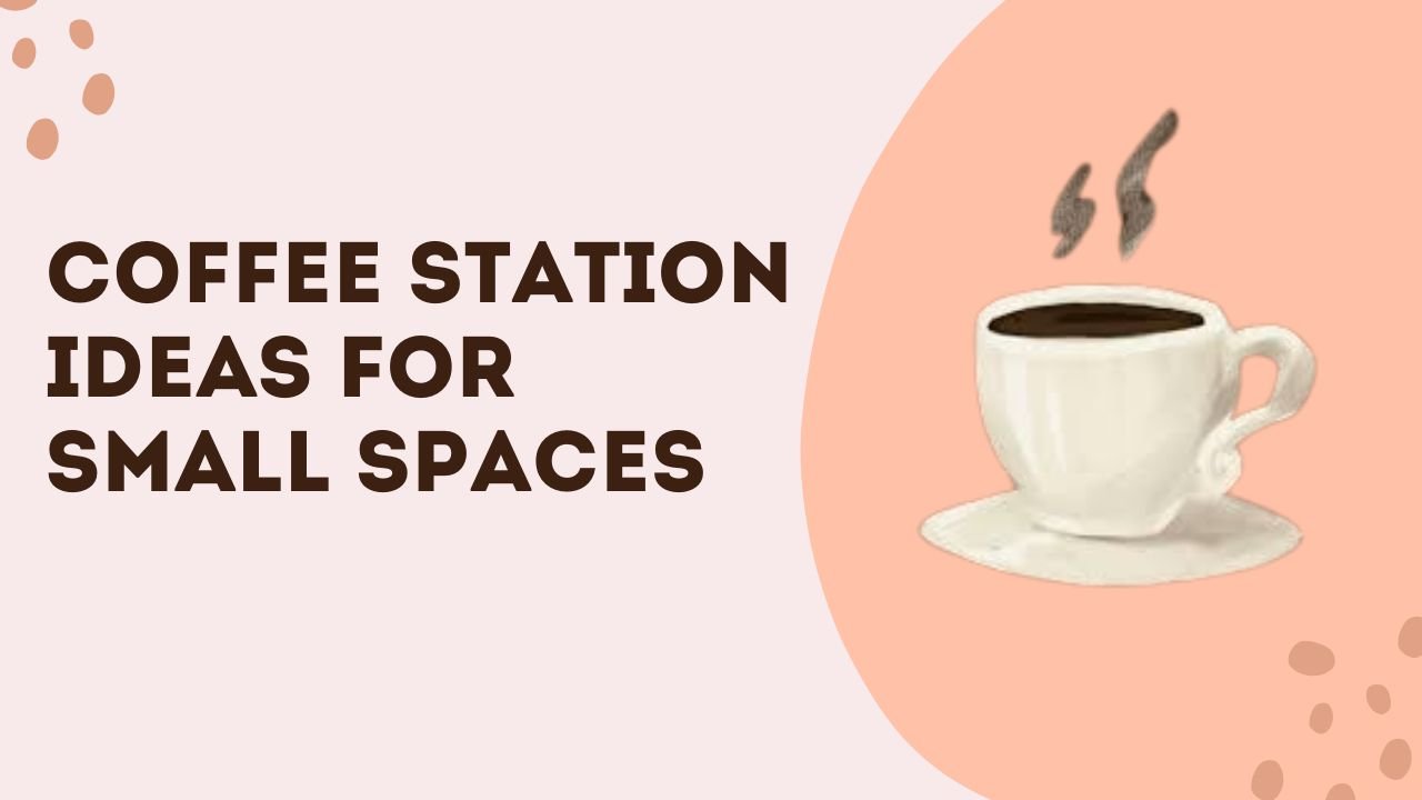 Small space coffee station ideas for a tiny kitchen counter